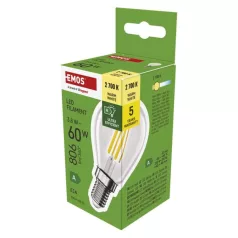   LED izzó Filament Mini Globe A CLASS / E14 / 3,8 W (60 W) / 806 lm / meleg fehér