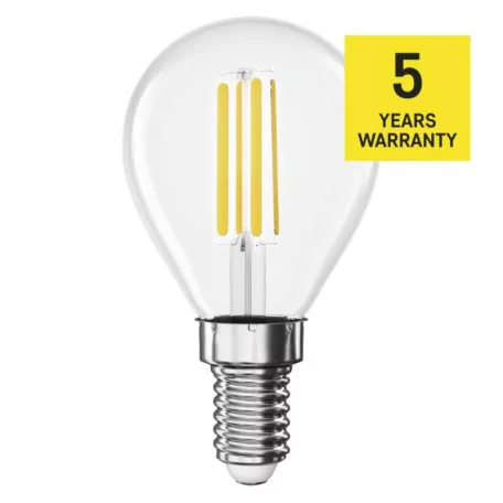 LED izzó Filament Mini Globe A CLASS / E14 / 3,8 W (60 W) / 806 lm / meleg fehér