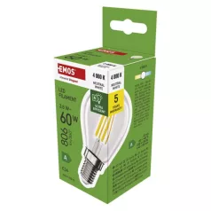  LED izzó Filament Mini Globe  A CLASS/ E14 / 3,8 W (60 W) / 806 lm / Természetes fehér