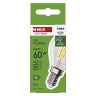 LED izzó Filament Mini Globe  A CLASS/ E14 / 3,8 W (60 W) / 806 lm / Természetes fehér