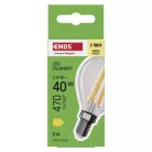 LED izzó Filament Mini Globe / E14 / 3,4 W (40 W) / 470 lm / Meleg fehér