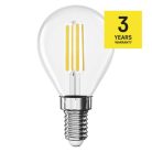 LED izzó Filament Mini Globe / E14 / 5,9 W (60 W) / 806 lm / Meleg fehér
