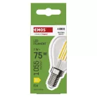 LED izzó Filament Mini Globe  / E14 / 7 W (75 W) / 1055 lm / természetes fehér