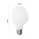 LED izzó Filament G95 / E27 / 7,8 W (75 W) / 1055 lm / Természetes fehér