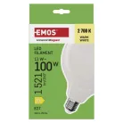 LED izzó Filament G125 / E27 / 11 W (100 W) / 1521 lm / Meleg fehér