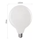 LED izzó Filament G125 / E27 / 18 W (150 W) / 2452 lm / Meleg fehér