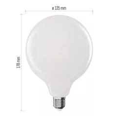   LED izzó Filament G125 / E27 / 18 W (150 W) / 2452 lm / Természetes fehér