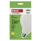 LED izzó Filament G125 / E27 / 18 W (150 W) / 2452 lm / Természetes fehér