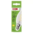 LED izzó Filament gyertya / E14 / 1,8 W (25 W) / 250 lm / Természetes fehér