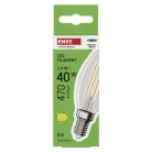 LED izzó Filament gyertya / E14 / 3,4 W (40 W) / 470 lm / Természetes fehér