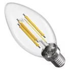 LED izzó Filament gyertya / E14 / 5,9 W (60 W) / 806 lm / Meleg fehér