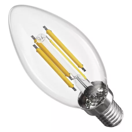 LED izzó Filament gyertya / E14 / 5,9 W (60 W) / 806 lm / Meleg fehér