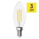 LED izzó Filament gyertya / E14 / 7 W (75 W) / 1055 lm / természetes fehér