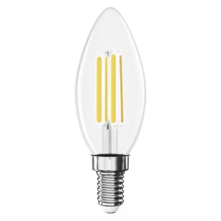 LED izzó Filament gyertya / E14 / 7 W (75 W) / 1055 lm / természetes fehér