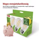 LED izzó Filament A60 A CLASS/ E27 / 3,8 W (60 W) / 806 lm / meleg fehér