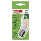 LED izzó Filament A60 A CLASS/ E27 / 3,8 W (60 W) / 806 lm / természetes fehér