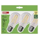 LED izzó Filament A60 A CLASS/ E27 / 5 W (75 W) / 1 060 lm / meleg fehér