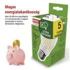 LED izzó Filament A60 A CLASS/ E27 / 5 W (75 W) / 1 060 lm / természetes fehér
