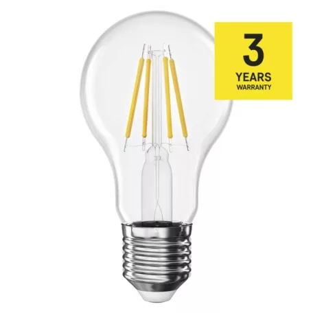 LED izzó Filament A60 / E27 / 3,4 W (40 W) / 470 lm / Természetes fehér