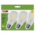 LED izzó Filament A60 / E27 / 5,9 W (60 W) / 806 lm / Meleg fehér