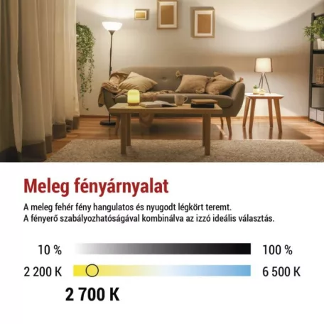 LED izzó Filament A60 / E27 / 7,5 W (75 W) / 1 055 lm / meleg fehér / dimmelhető