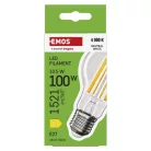 LED izzó Filament A60 / E27 / 10,5 W (100 W) / 1521 lm / Természetes fehér