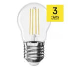 LED izzó Filament Mini Globe / E27 / 3,4 W (40 W) / 470 lm / Meleg fehér