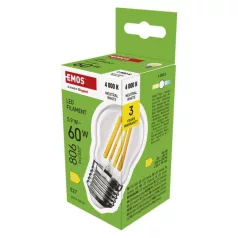   LED izzó Filament Mini Globe / E27 / 5,9 W (60 W) / 806 lm / Természetes fehér