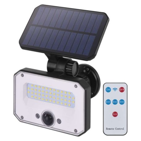 EMOS LED SOLAR reflektor hordozható SPILO, PIR, 1500lm IP54 meleg fehér
