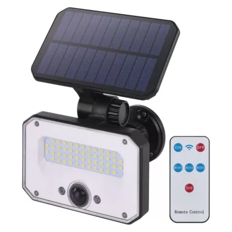 EMOS LED SOLAR reflektor hordozható SPILO, PIR,  1500lm IP54 természetes fehér