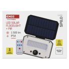 EMOS LED SOLAR reflektor hordozható SPILO, PIR,  1500lm IP54 természetes fehér