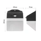 EMOS LED SOLAR lámpatest LUNIS PIR, 200lm IP65 természetes fehér