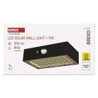 EMOS LED SOLAR lámpatest BRIXO PIR, 350lm IP65 természetes fehér