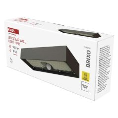   EMOS LED SOLAR lámpatest BRIXO PIR, 900lm IP65 természetes fehér