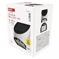   EMOS LED SOLAR lámpatest LUMI PIR, 240lm IP54 természetes fehér