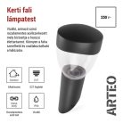 Kerti fali lámpa ARTEO, 12 x 12 x 33 cm, 1 x E27, 15 W