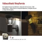 Kerti fali lámpa ARTEO, 12 x 12 x 33 cm, 1 x E27, 15 W