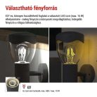 Kerti fali lámpa ARTEO szürkületérzékelővel, 16,4 x 12 x 29,5 cm, 1 x E27, 15 W