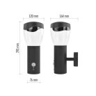 Kerti fali lámpa ARTEO szürkületérzékelővel, 16,4 x 12 x 29,5 cm, 1 x E27, 15 W