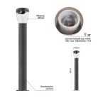 Kerti oszloplámpa ARTEO, 12 x 12 x 80 cm, 1 x E27, 15 W