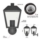 Kerti fali lámpa ADENIA, 19,8 x 15 x 27,8 cm, 1 x E27, 15 W