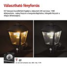 Kerti fali lámpa ADENIA szürkületérzékelővel, 19,8 x 15 x 29,8 cm, 1 x E27, 15 W