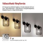 Kerti fali lámpa SALVIA, 20,8 x 16 x 28,5 cm, 1 x E27, 15 W