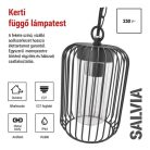 Kerti függőlámpa SALVIA, 16 x 16 x 76 cm, 1 x E27, 15 W