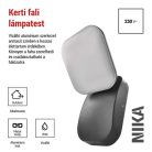 LED kerti fali lámpa NIKA, 12 x 12 x 20 cm, 12,5 W, meleg fehér