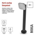 LED kerti oszloplámpa NIKA, 12 x 12 x 50 cm, 12,5 W, meleg fehér