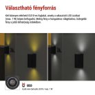 Kerti fali lámpa OCULUS, 8,8 x 6,7 x 15,3 cm, 2 x GU10, 2× 7W