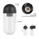 Kerti fali lámpa CASSIA, 12,6 x 9,5 x 22,2 cm, 1 x E27, 15 W