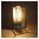 Kerti fali lámpa MALVA szürkületérzékelővel, 13 x 12,5 x 28 cm, 1 x E27, 15 W