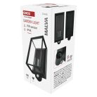 Kerti fali lámpa MALVA szürkületérzékelővel, 13 x 12,5 x 28 cm, 1 x E27, 15 W